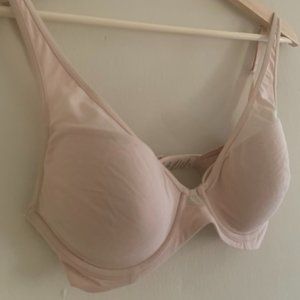 Third Love Pima Cotton Plunge Bra Rose Dust 34C